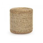 Product Image 3 for Woven Water Hyacinth Cylinder Stool from Zentique
