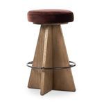 Product Image 3 for Damon Surrey Plum Swivel Bar + Counter Stool from Four Hands