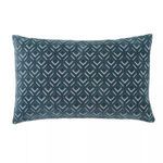 Colinet Trellis Blue/ Silver Lumbar Pillow image 1