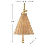 Product Image 6 for Linell 1-Light Wall Sconce in Warm Brass from Savoy House 