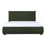 Luzon Bed front view with mattress covered in white fitted sheet