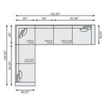 Product Image 5 for Nest 4-Piece Leather Sectional from Bernhardt Furniture
