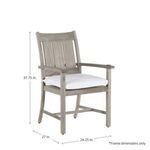 Product Image 8 for Croquet Teak Outdoor Natural Teak Arm Chair Chair from Summer Classics