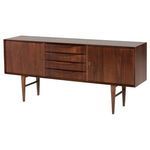 Elisabeth Sideboard angled view showing smooth wood grain and side cabinet doors with keyholes