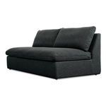 Miles outdoor sofa viewed at a rear corner angle showing seat depth