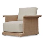 Meredith chair angled close-up of armrest and seat cushion edges