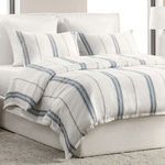Product Image 1 for Brooke Blue Stripe Linen Cashmere Duvet Cover from Classic Home Furnishings
