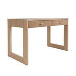Product Image 2 for Larkin Two Drawer Desk With Fluted Detail In Natural Oak from Worlds Away