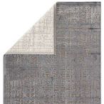 Dreamy Abstract Gray/ Silver Rug image 3