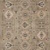 Overhead view showing complete rug pattern with balanced contemporary and traditional designs