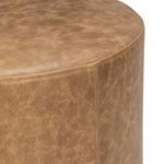 Product Image 4 for Millo Top Grain Leather Round Ottoman from Classic Home