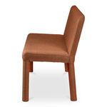 Side profile of banquette highlighting thickness of seat and back padding