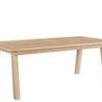 Miller Dining Table angled view showing table depth and leg structure