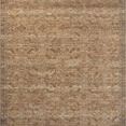 Heritage Natural / Mist Rug with a vintage aesthetic, variable-pile texture, and muted brown and beige tones with subtle t...