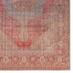 Product Image 3 for Leonine Medallion Red/ Blue Rug from Jaipur 
