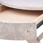 Open drawer interior showing light wood finish and smooth drawer glide