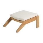 Repetition of side view with cushion showing angled legs and cushion thickness