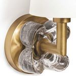 Product Image 3 for Bella Cast-Glass Flower-Base Brass Lamp Wall Sconce from Regina Andrew Design