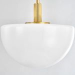Product Image 2 for Lethbridge 1-Light Small Pendant - Aged Brass from Hudson Valley