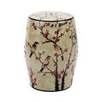 Product Image 2 for Beige Famille Rose Garden Stool With Magpie Cherry Motif from Legend of Asia