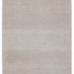 Alva Solid Taupe/ Light Gray Rug with soft ticking line pattern in neutral tan and gray tones