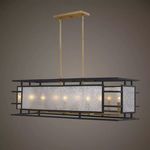 Product Image 6 for Holmes 8 Light  Linear Chandelier from Uttermost