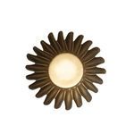 Product Image 3 for Delia Round Brass Fluted Metal Planter from Creative Co-Op