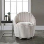 Product Image 12 for Crue White Swivel Chair from Uttermost