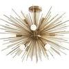 Product Image 6 for Zanadoo Antique Gold Brass Steel Fixed Chandelier from Arteriors
