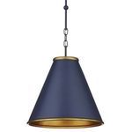 Product Image 1 for Pierrepont Small Blue Pendant from Currey & Company