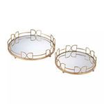 Product Image 1 for Snaffle Bit Mirrored Trays from Elk Home