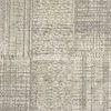 Macro view of Aura Gray / Gold Rug abstract design highlighting texture and color variation