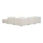 Rear view of sectional showing clean, smooth back panels without visible seams