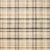 Ivory and multi-color plaid area rug with a modern, soft, extra-plush CloudPile™ texture