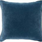 Product Image 2 for Safflower Blue Velvet Pillow  from Surya