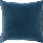 Product Image 2 for Safflower Blue Velvet Pillow from Surya
