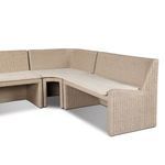 Product Image 10 for Senna Outdoor Dining Banquette U Shape - Vintage White from Four Hands