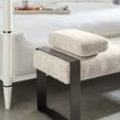 Product Image 4 for Gray Velvet Modern Lasting Impression Bench from Caracole