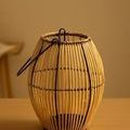 Product Image 4 for Natural Lantern Iron & Bamboo Dia 9" from BIDKHome
