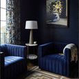 Product Image 15 for Augustine Sapphire Navy Swivel Chair from Four Hands