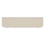 Top view of Love At First Sight 78-inch dresser showing smooth gold finish and rounded front corners