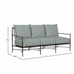 Roma Sofa showing dimensions with 77 inches length, 34.88 inches depth, and 35.5 inches height