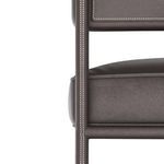 Product Image 1 for Topanga Graphite Leather Bar Stool from Arteriors