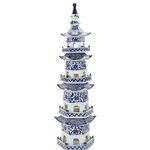 Product Image 6 for Blue & White Pagoda 5 Tier Twisted Vine Motif from Legend of Asia