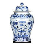 Product Image 2 for South Sea Blue & White Temple Jar from Currey & Company