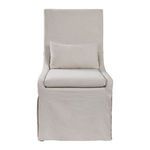 Product Image 5 for Coley White Linen Armless Chair from Uttermost