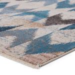 Product Image 7 for Zevi Chevron Blue/ Beige Rug from Jaipur 