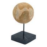 Product Image 6 for Round Teak Ball On Black Marble Base from Moe's