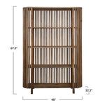 Product Image 3 for Willow Slatted Bookshelf from Creative Co-Op