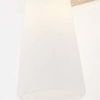 Trude Wall Sconce with glossy conical opal glass shade and mid-century modern mechanical metal frame
